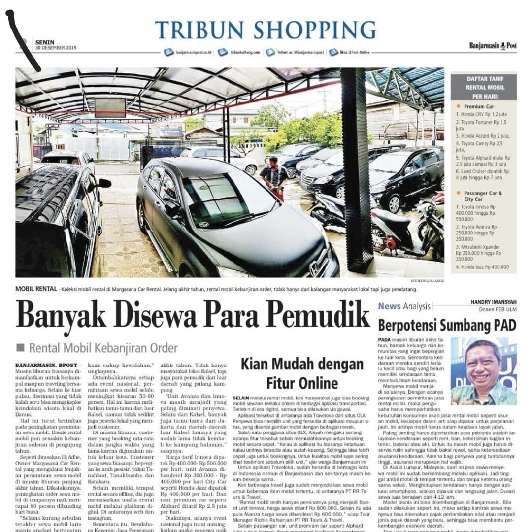 Galeri Armada Margasana Rental Banjarmasin